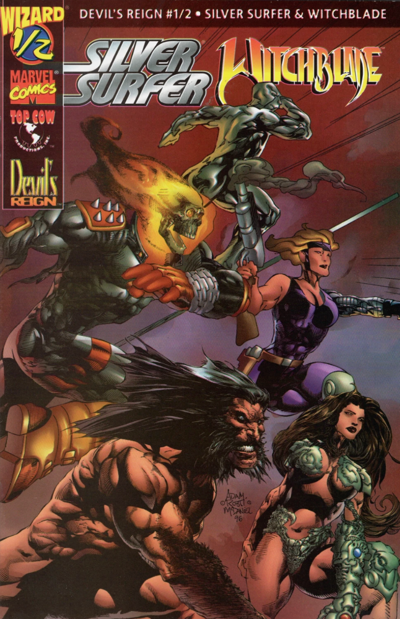 SILVER SURFER WITCHBLADE 1/2 WIZARD 1997 Witchblade IMAGE COMICS