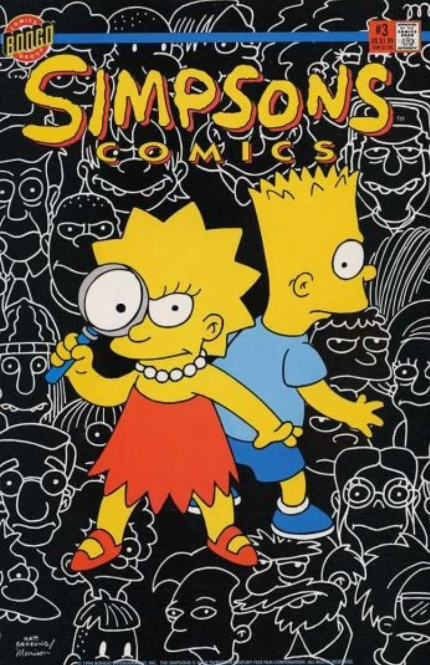 SIMPSONS #3 1993 Simpsons BONGO COMICS