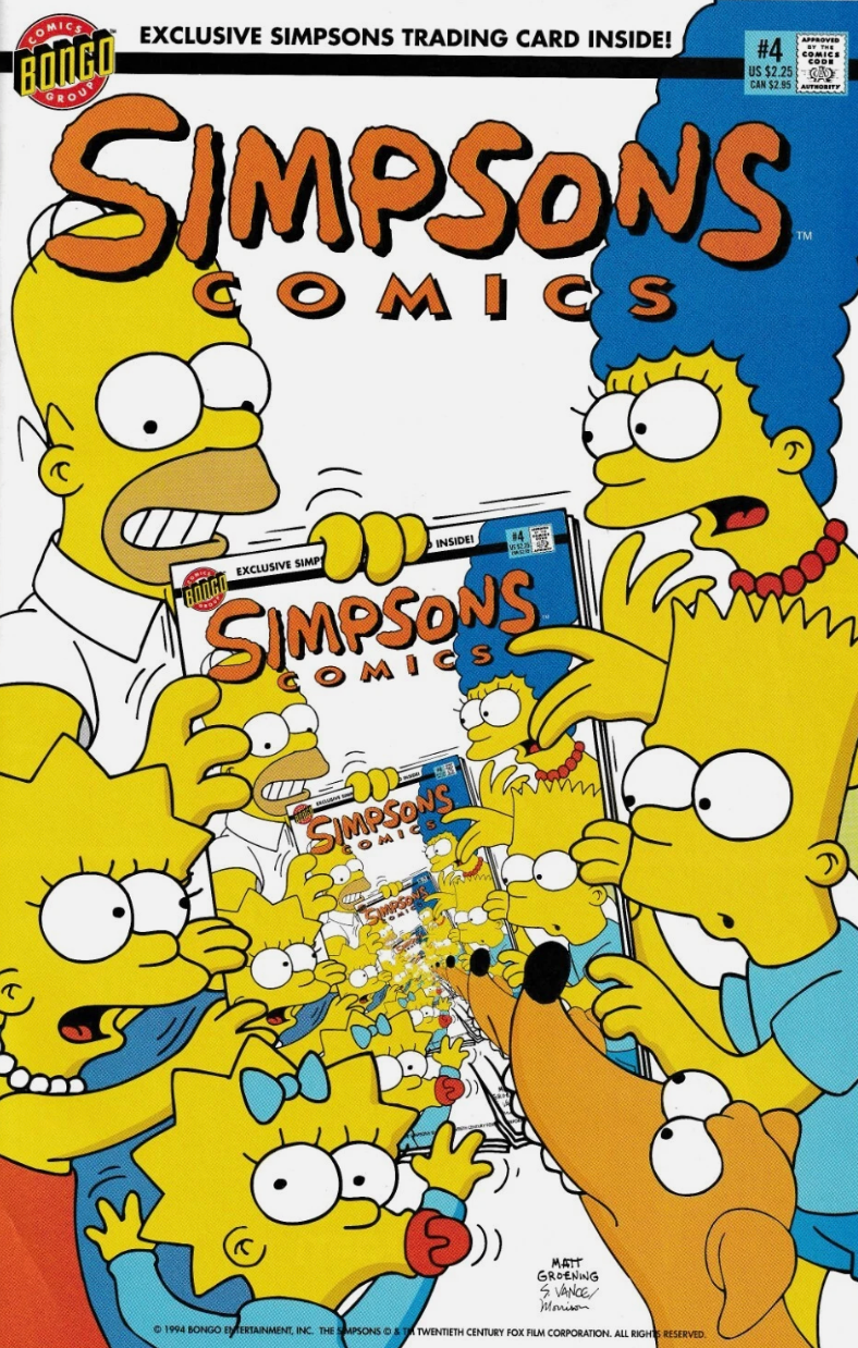 SIMPSONS #4 1994 Simpsons BONGO COMICS