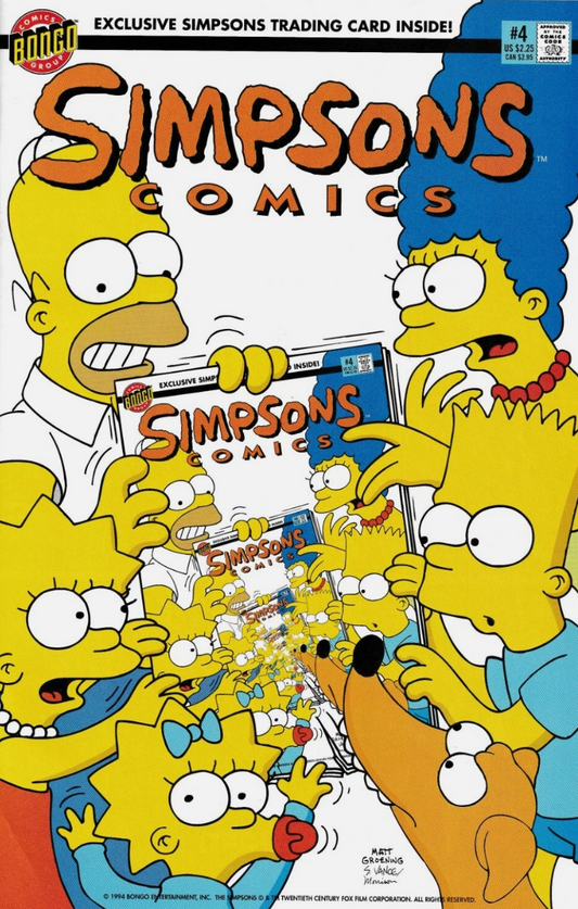 SIMPSONS #4 1994 Simpsons BONGO COMICS