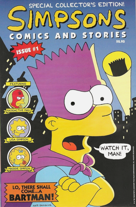 SIMPSONS COMICS AND STORIES #1 1993 Simpsons BONGO COMICS