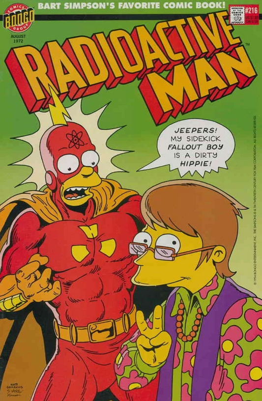 RADIOACTIVE MAN #216 1994 Simpsons BONGO COMICS