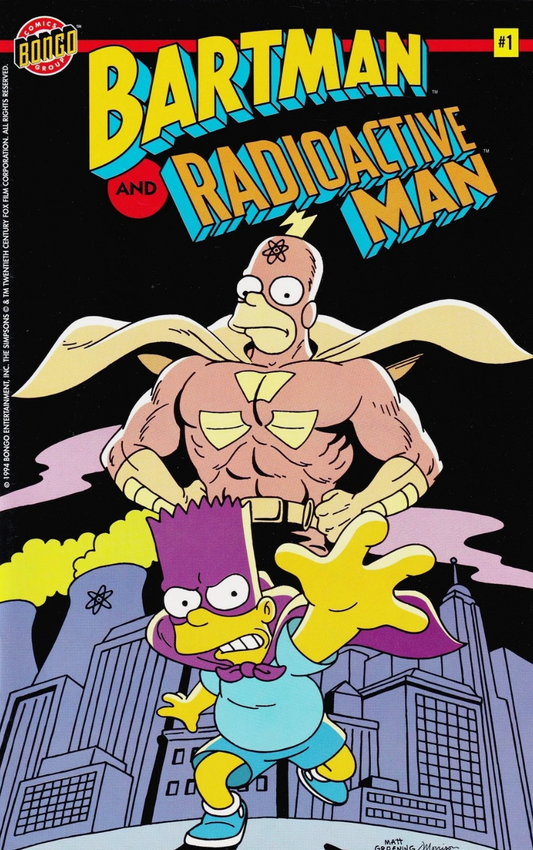 BARTMAN AND RADIOACTIVE MAN #1 ASHCAN 1994 Simpsons BONGO COMICS