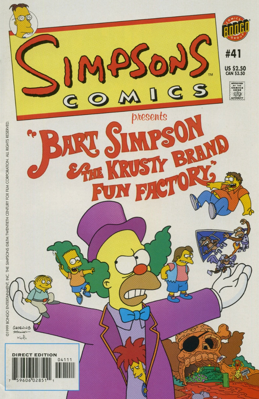 SIMPSONS #41 1998 Simpsons BONGO COMICS