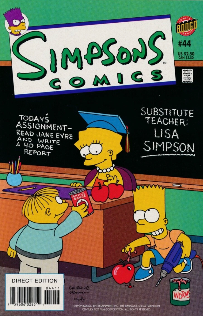 SIMPSONS #44 1999 Simpsons BONGO COMICS