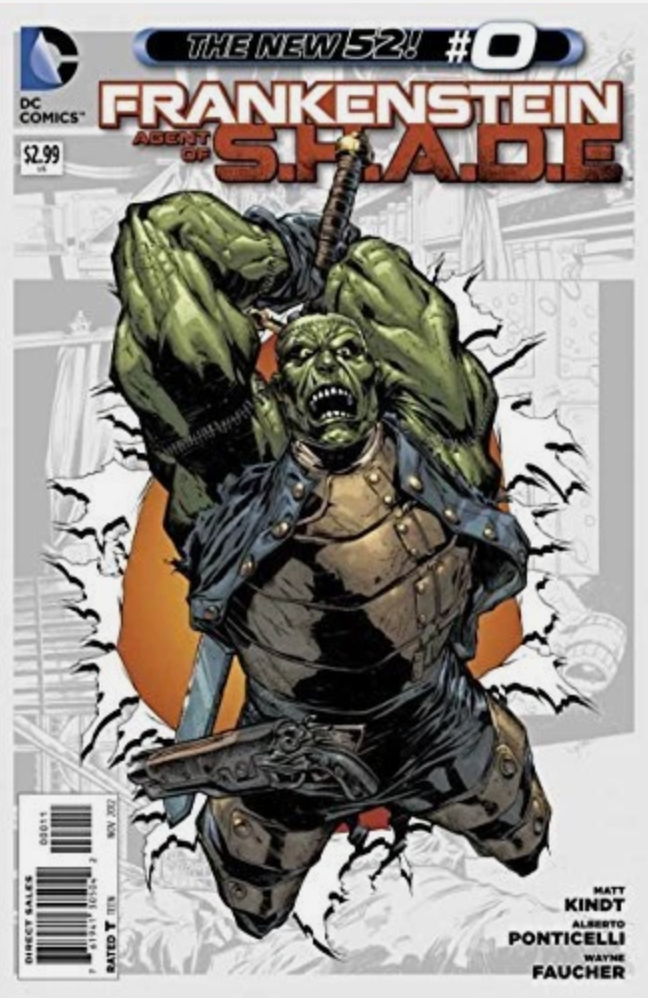 FRANKENSTEIN AGENT OF SHADE #0 2012 DC COMICS