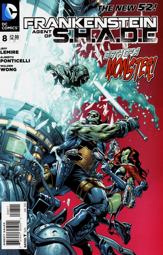 FRANKENSTEIN AGENT OF SHADE #8 2012 DC COMICS