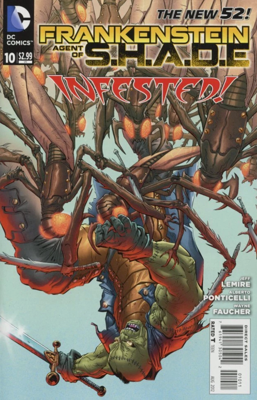 FRANKENSTEIN AGENT OF SHADE #10 2012 DC COMICS