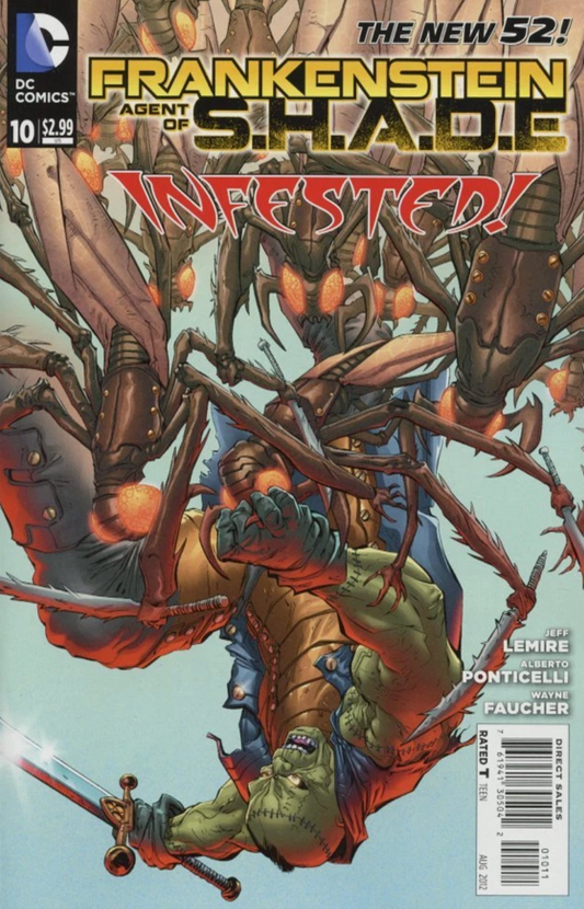 FRANKENSTEIN AGENT OF SHADE #10 2012 DC COMICS