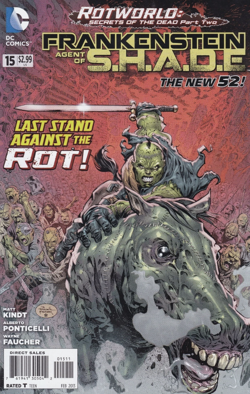 FRANKENSTEIN AGENT OF SHADE #15 2013 DC COMICS