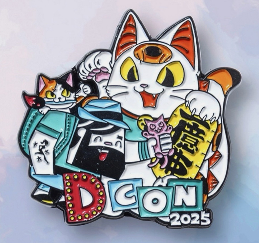 KONATSUYA VIP DESIGNERCON EXCLUSIVE ENAMEL PIN 2025 PIN DCON