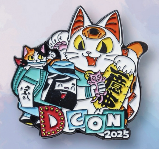 KONATSUYA VIP DESIGNERCON EXCLUSIVE ENAMEL PIN 2025 PIN DCON