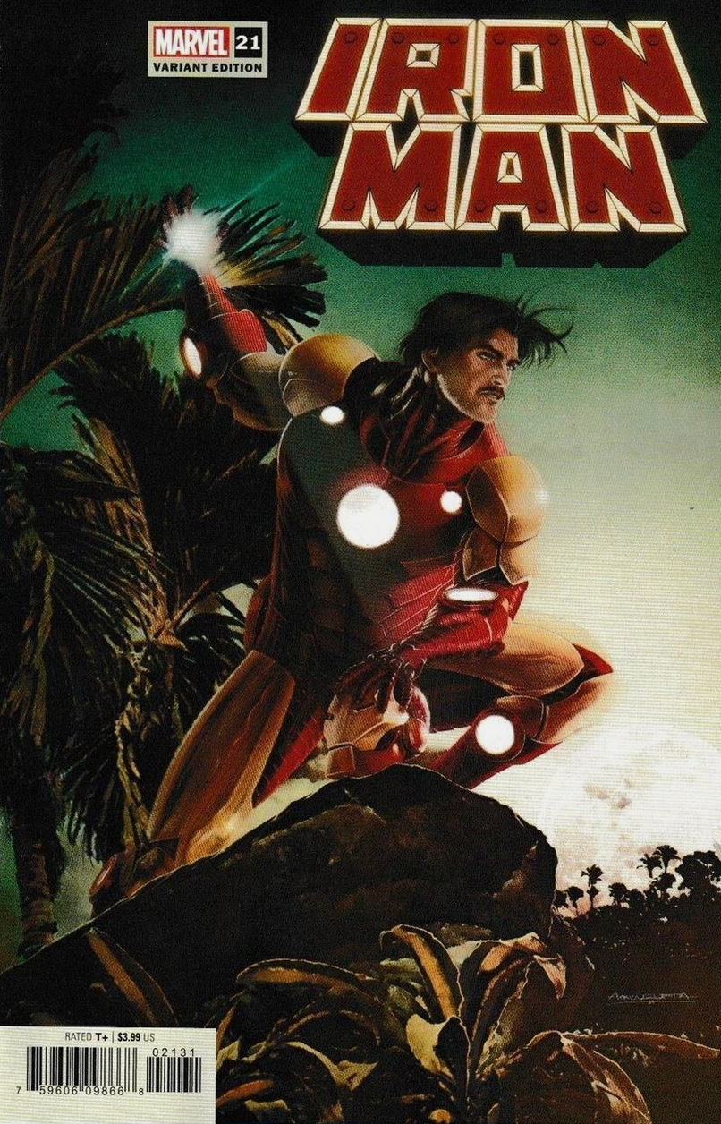 IRON MAN #21 UNZUETA VARIANT 2022 Iron Man MARVEL PRH