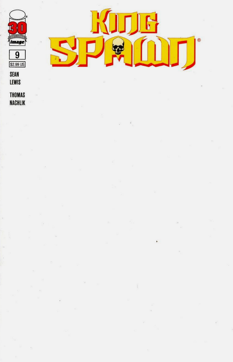 KING SPAWN #9 CVR B BLANK SKETCH CVR 2022 Spawn IMAGE COMICS