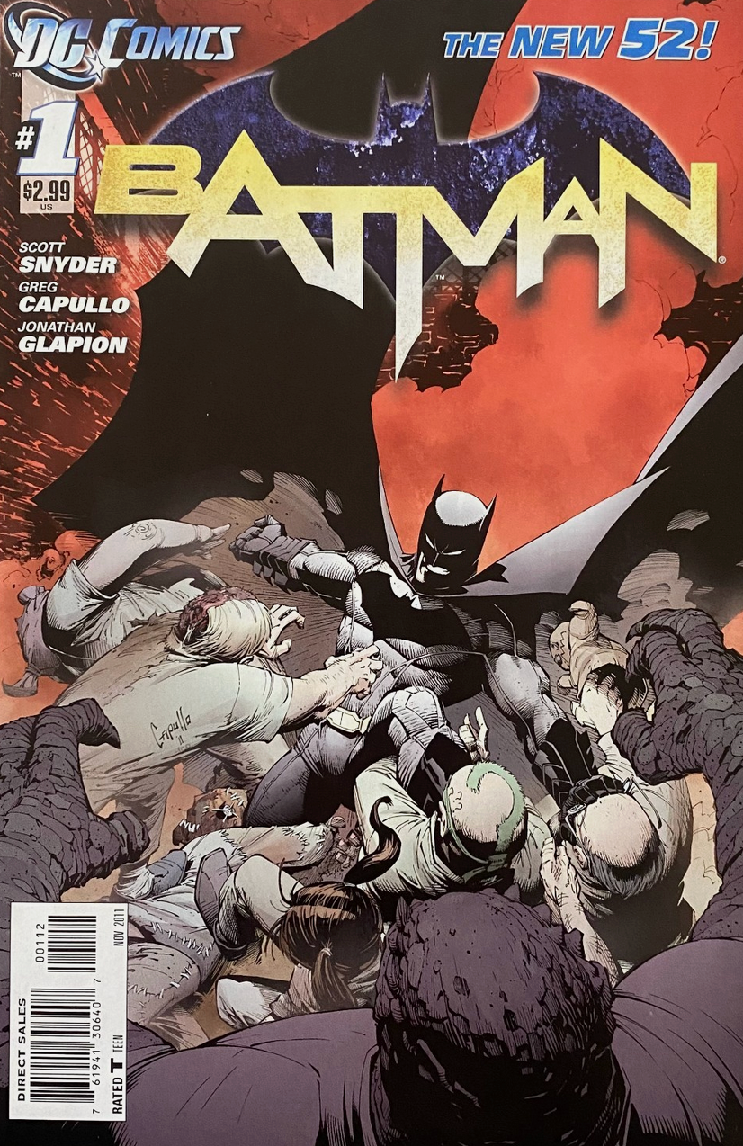 BATMAN #1 NEW 52 2ND PRINT VARIANT 2011 (1ST APP LINCOLN MARCH) Batman DC COMICS