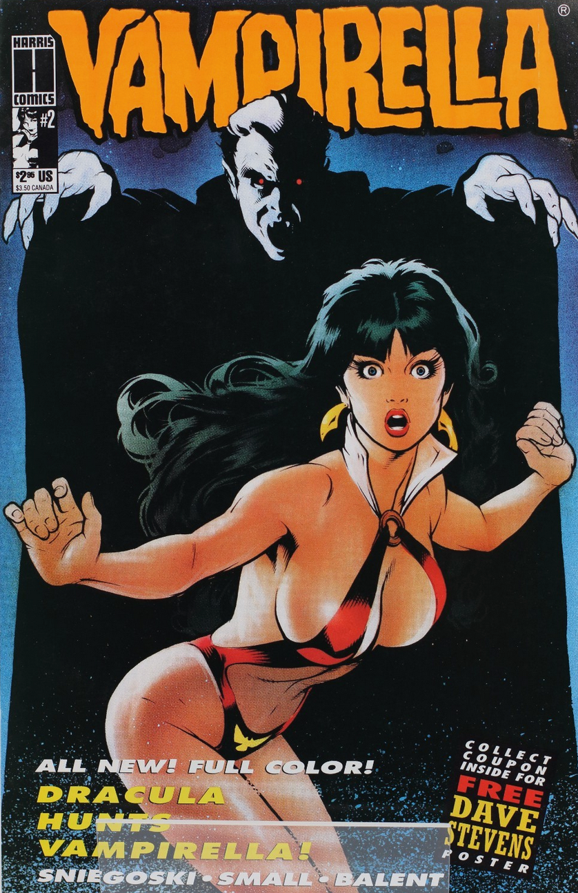 VAMPIRELLA #2 ADAM HUGHES 1992 Vampirella HARRIS COMICS