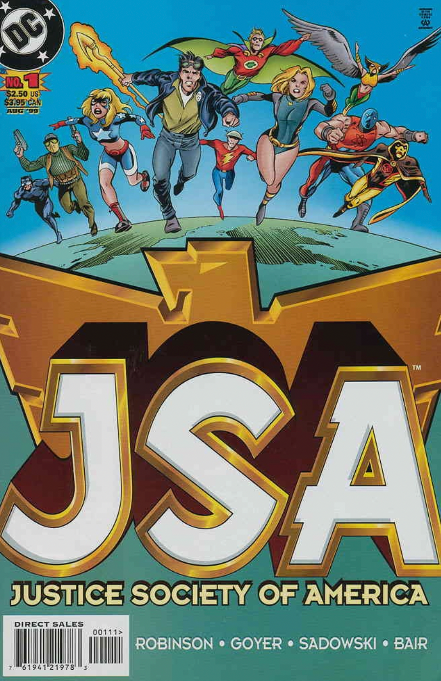 JSA #1 JUSTICE SOCIETY OF AMERICA 1999 Hawkman DC COMICS