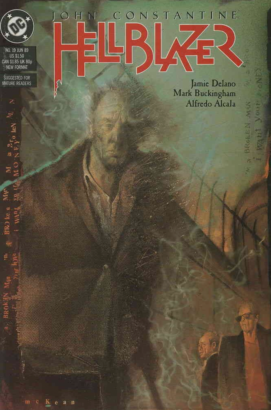 HELLBLAZER #19 1989 (2ND APP DEAM OUTSIDE OF SANDMAN UNIVERSE)