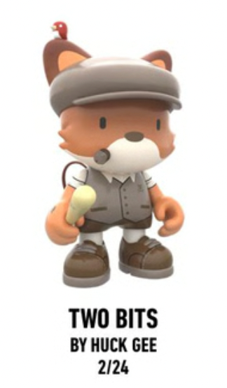 TWO BITS HUCK GEE OPEN BLIND BOX 3" VINYL FIGURE SUPERPLASTIC JANKY SERIES ONE SUPERPLASTIC