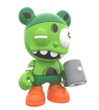 SPACE JANKY DALEK OPEN BLIND BOX 3" VINYL FIGURE SUPERPLASTIC JANKY SERIES ONE SUPERPLASTIC