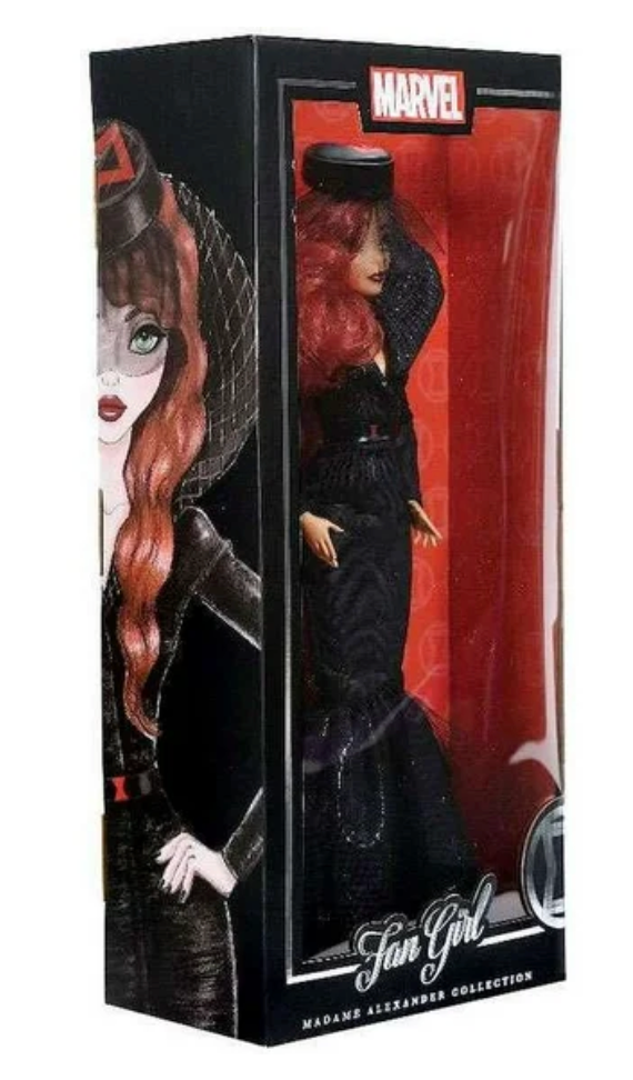 MARVEL MADAME ALEXANDER COLLECTION FAN GIRL BLACK WIDOW MADAME ALEXANDER