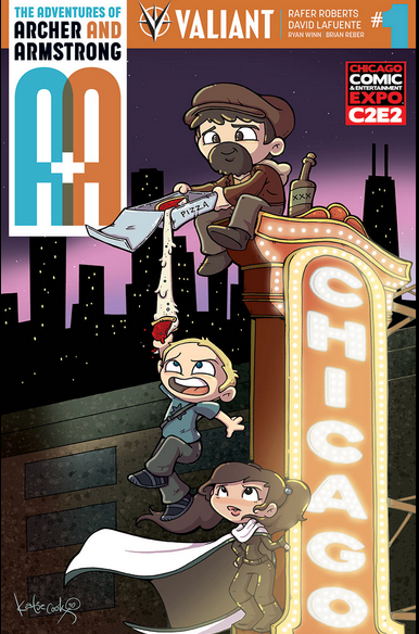 ARCHER & ARMSTRONG #1 C2E2 KATIE COOK VARIANT Archer & Armstrong VALIANT