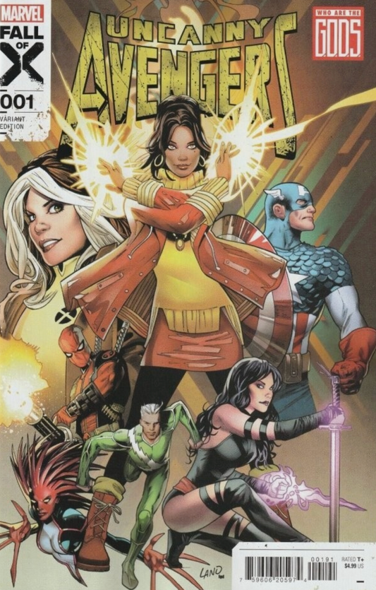 UNCANNY AVENGERS #1 (OF 5) GREG LAND GODS VARIANT 2023 Uncanny Avengers MARVEL PRH