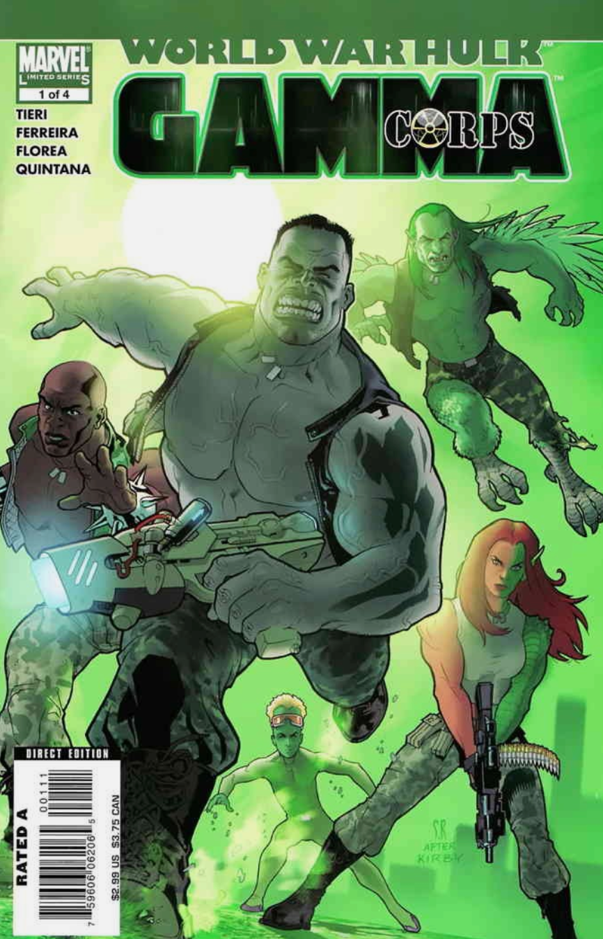WORLD WAR HULK GAMMA CORPS #1 2007 HULK MARVEL COMICS