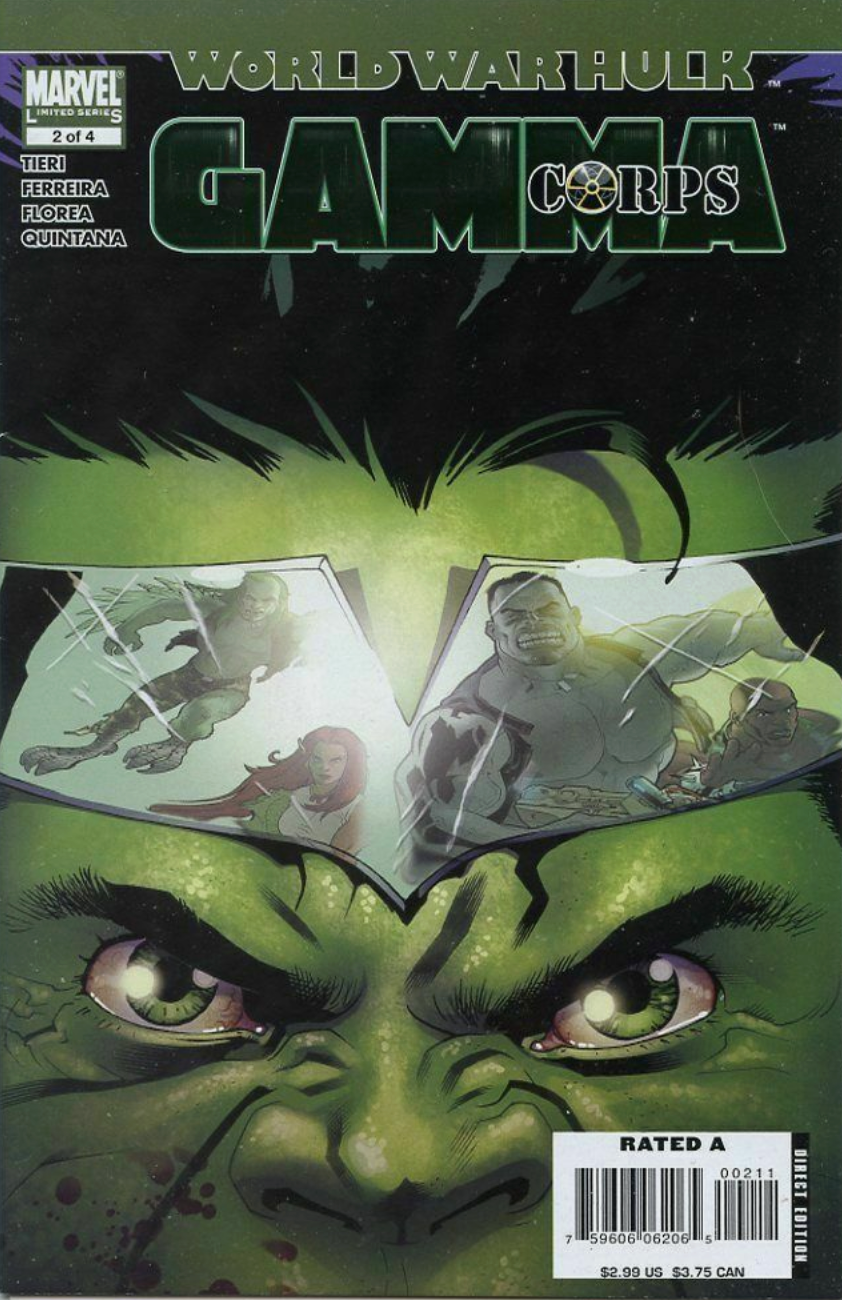 WORLD WAR HULK GAMMA CORPS #2 2007 HULK MARVEL COMICS