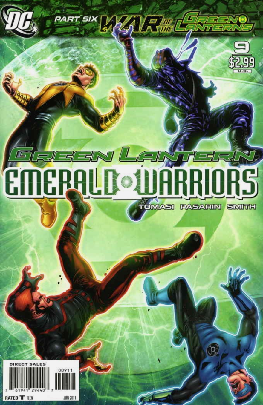 GREEN LANTERN EMERALD WARRIORS #9 2011 Green Lantern DC COMICS