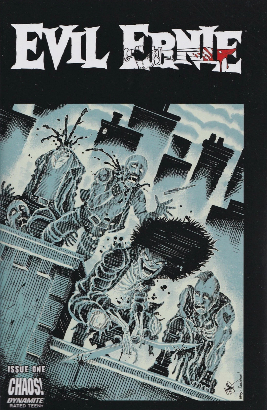 EVIL ERNIE #1 HAESER TMNT HOMAGE VARIANT 2021 Evil Ernie DYNAMITE