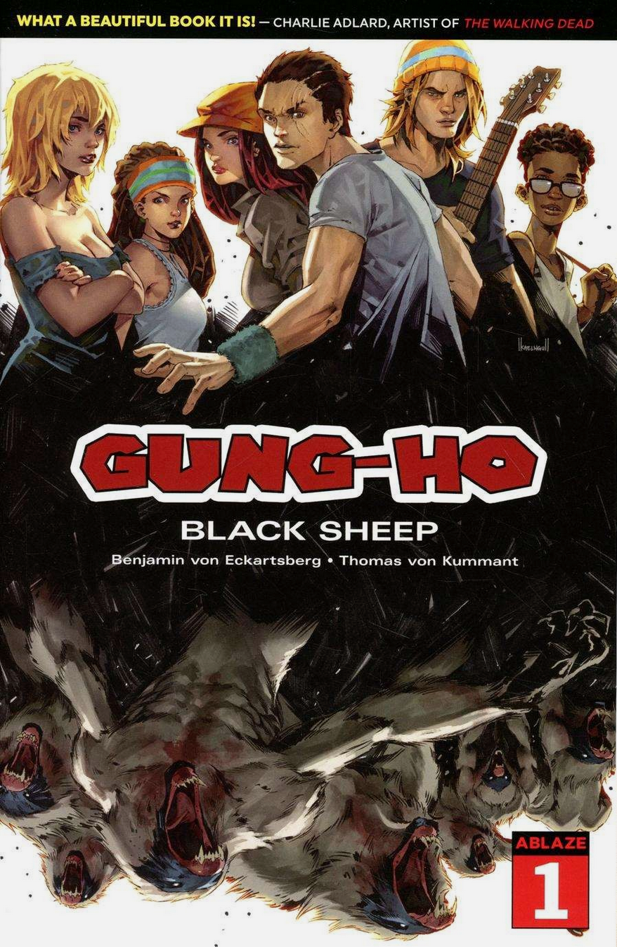 GUNG HO #1 BLACK SHEEP WALKING DEAD HOMAGE VARIANT 2019 comic books ABLAZE