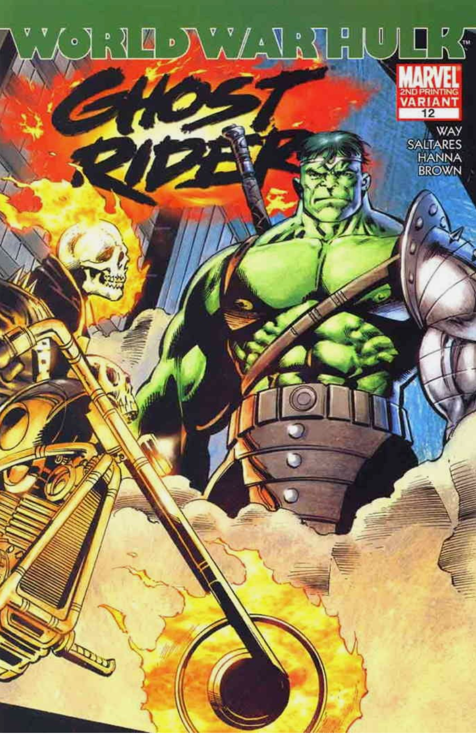 GHOST RIDER #12 2ND PRINT VARIANT 2007 Ghost Rider MARVEL COMICS