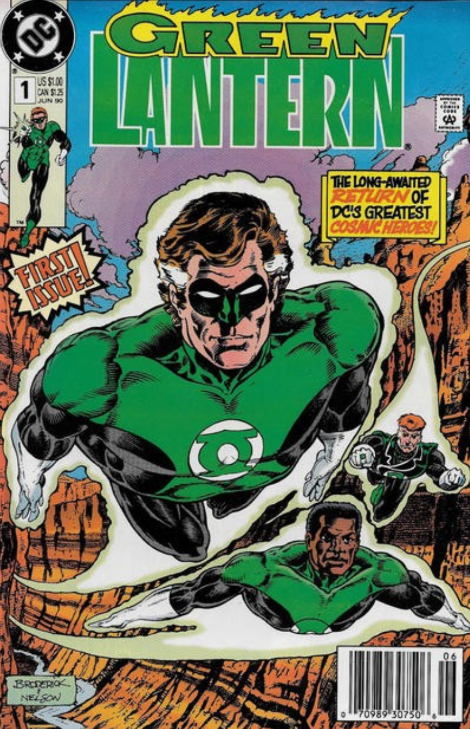 GREEN LANTERN #1 NEWSSTAND 1990 Green Lantern MARVEL COMICS