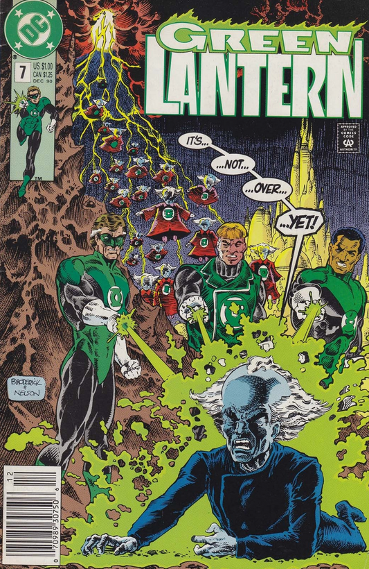 GREEN LANTERN #7 NEWSSTAND 1990 Green Lantern MARVEL COMICS