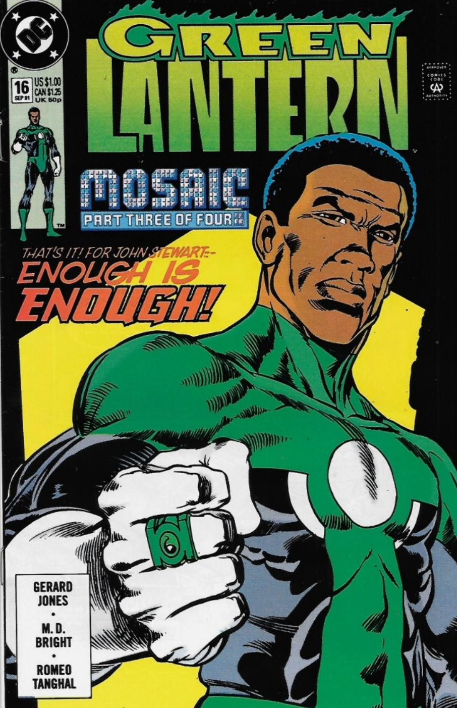 GREEN LANTERN #16 1991 Green Lantern MARVEL COMICS
