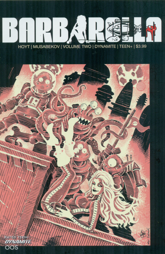 BARBARELLA #5 TMNT HAESER HOMAGE VARIANT 2021 Barbarella DYNAMITE