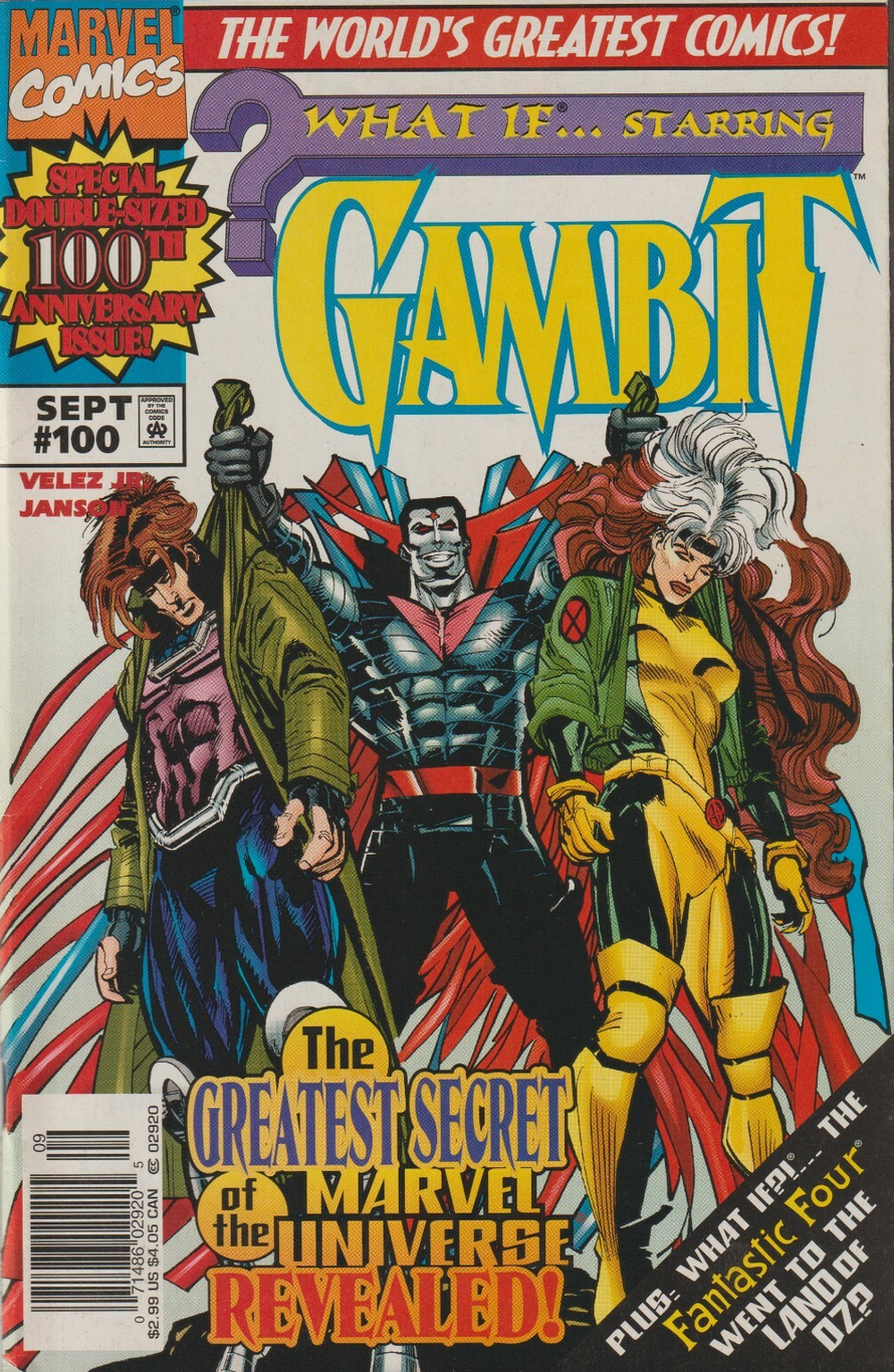 WHAT IF #100 GAMBIT 1997 NEWSSTAND What If MARVEL COMICS