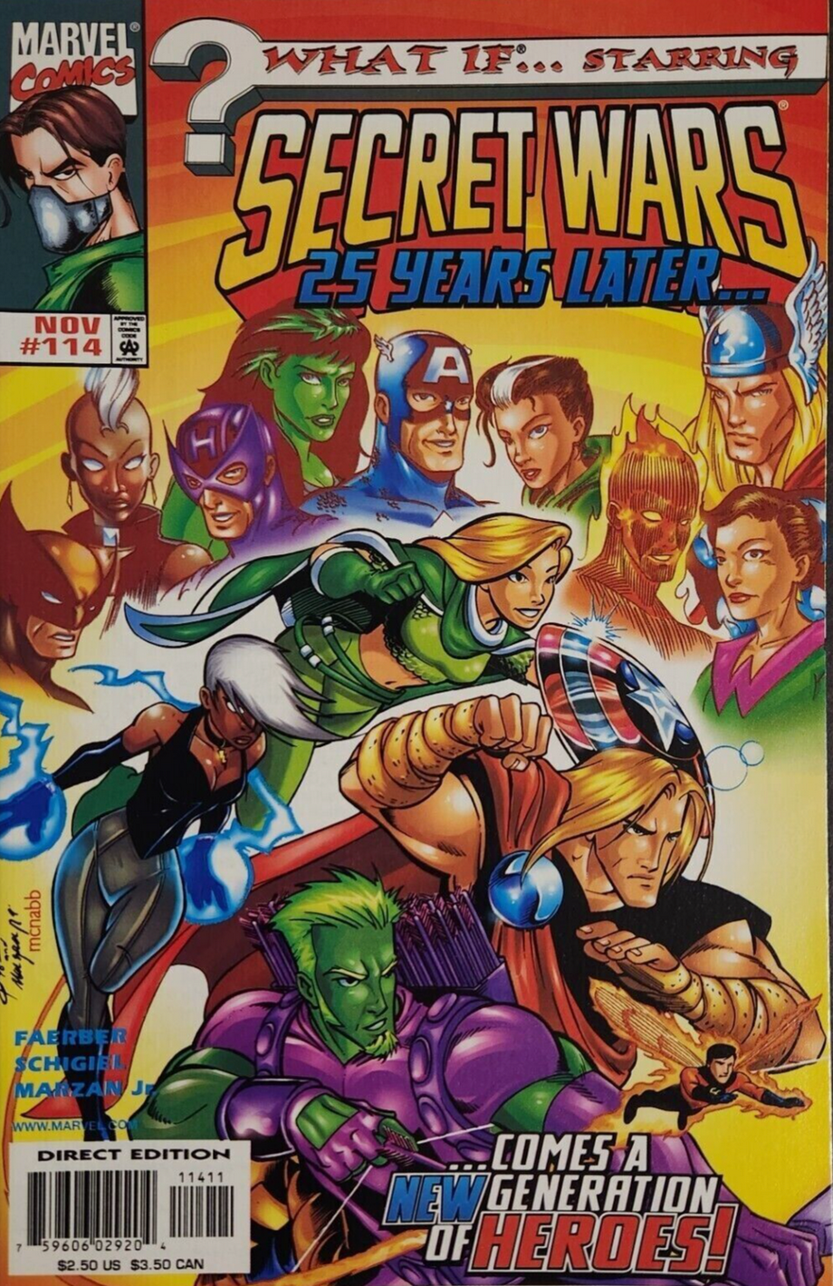 WHAT IF #114 SECRET WARS 25 YEARS LATER 1998 (1ST APP SARA ROGERS CAPTAIN AMERICA DAUGHTER) What If MARVEL COMICS