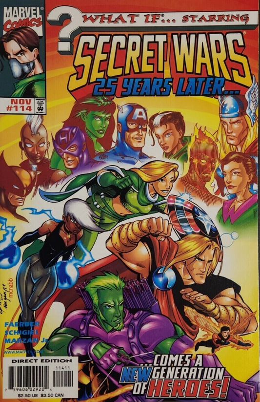 WHAT IF #114 SECRET WARS 25 YEARS LATER 1998 (1ST APP SARA ROGERS CAPTAIN AMERICA DAUGHTER) What If MARVEL COMICS