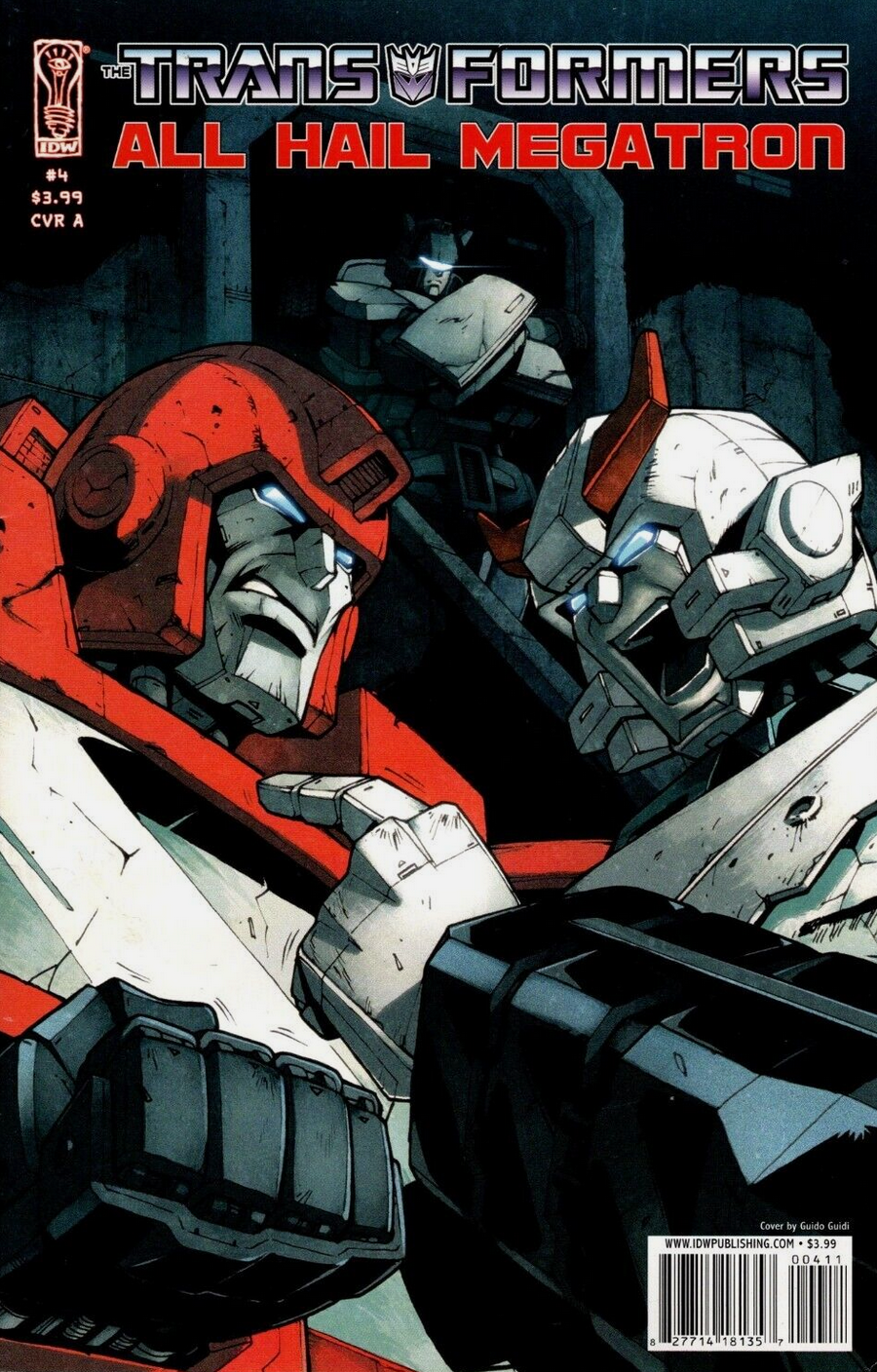 TRANSFORMERS #4 ALL HAIL MEGATRON VARIANT 2008 Transformers IDW PUBLISHING