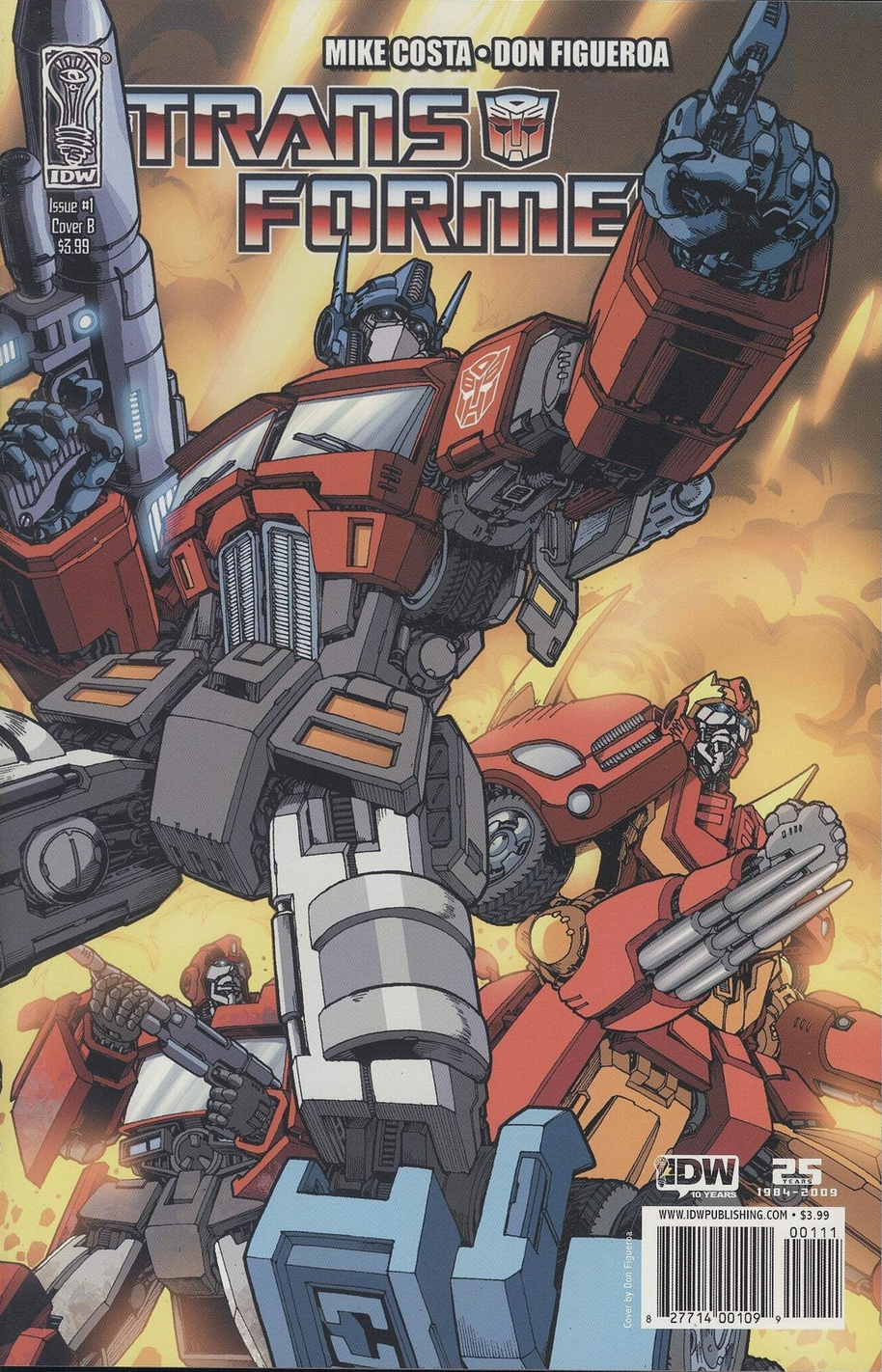 TRANSFORMERS #1 VARIANT 2009 Transformers IDW PUBLISHING