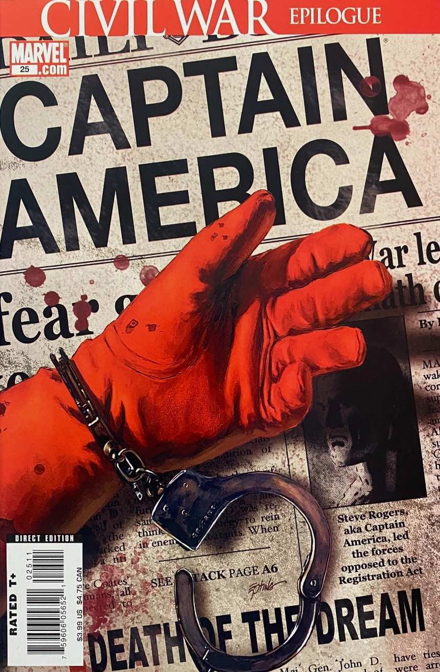 CAPTAIN AMERICA #25 2007 Captain America MARVEL COMICS