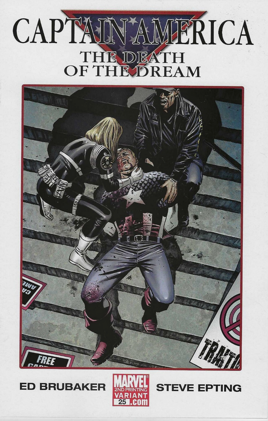 CAPTAIN AMERICA #25 2ND PRINT VARIANT 2007 Captain America MARVEL COMICS