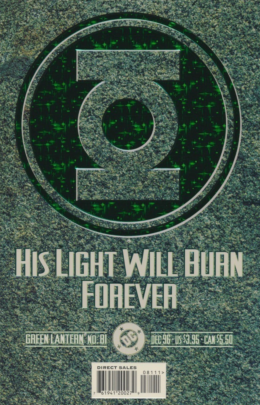 GREEN LANTERN #81 1996 Green Lantern MARVEL COMICS