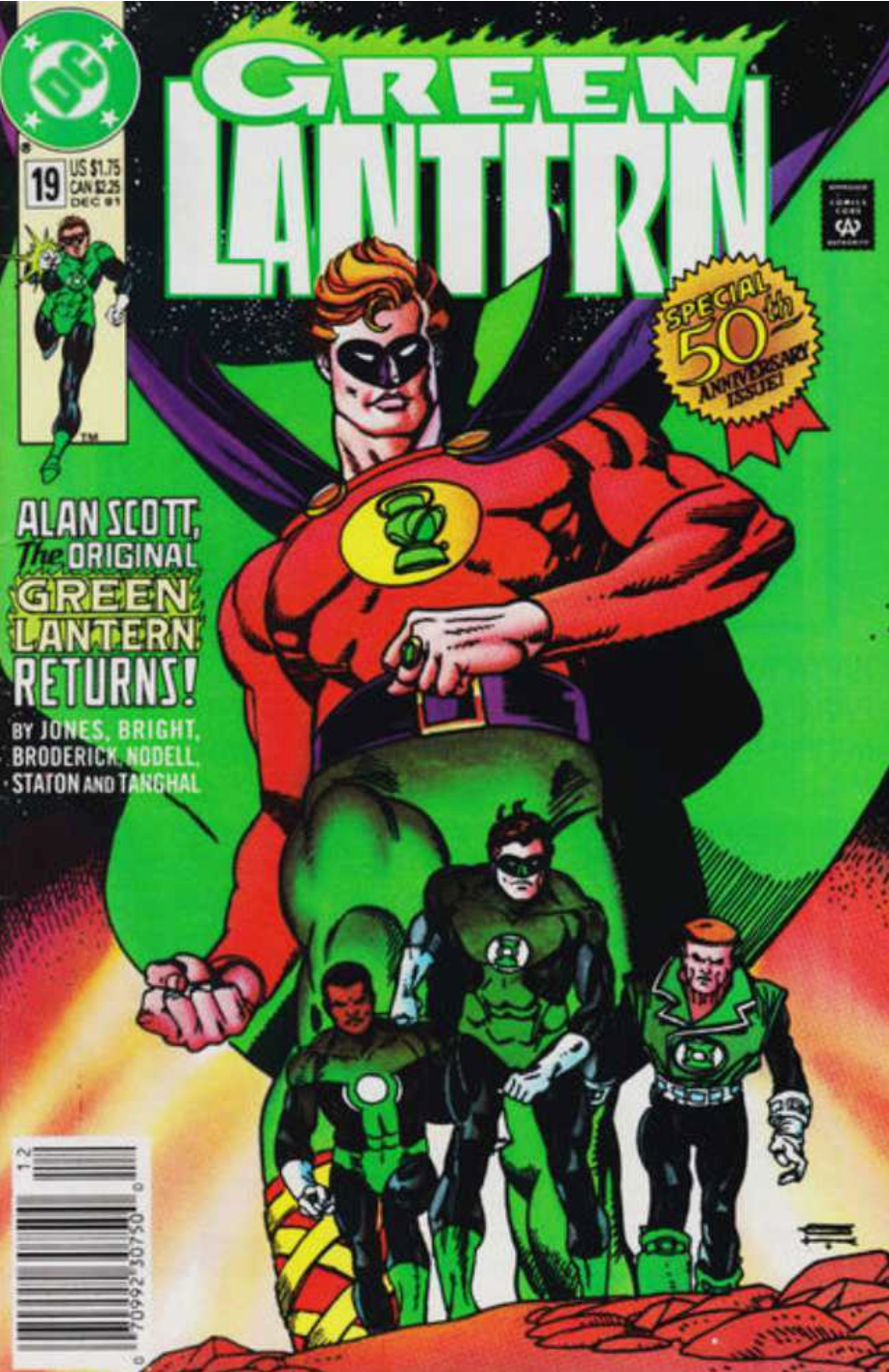 GREEN LANTERN #19 1991 NEWSSTAND Green Lantern DC COMICS