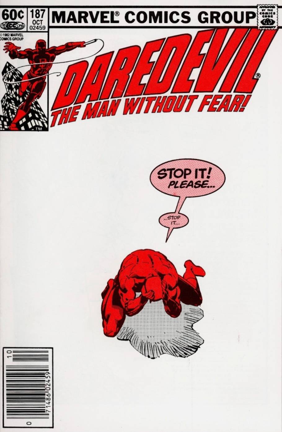 DAREDEVIL #187 1982 NEWSSTAND Daredevil DC COMICS