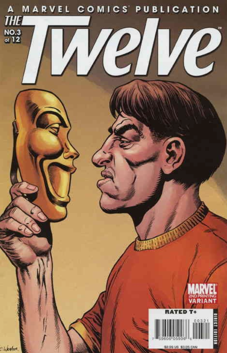 TWELVE #3 2ND PRINT VARIANT 2008 MARVEL COMICS
