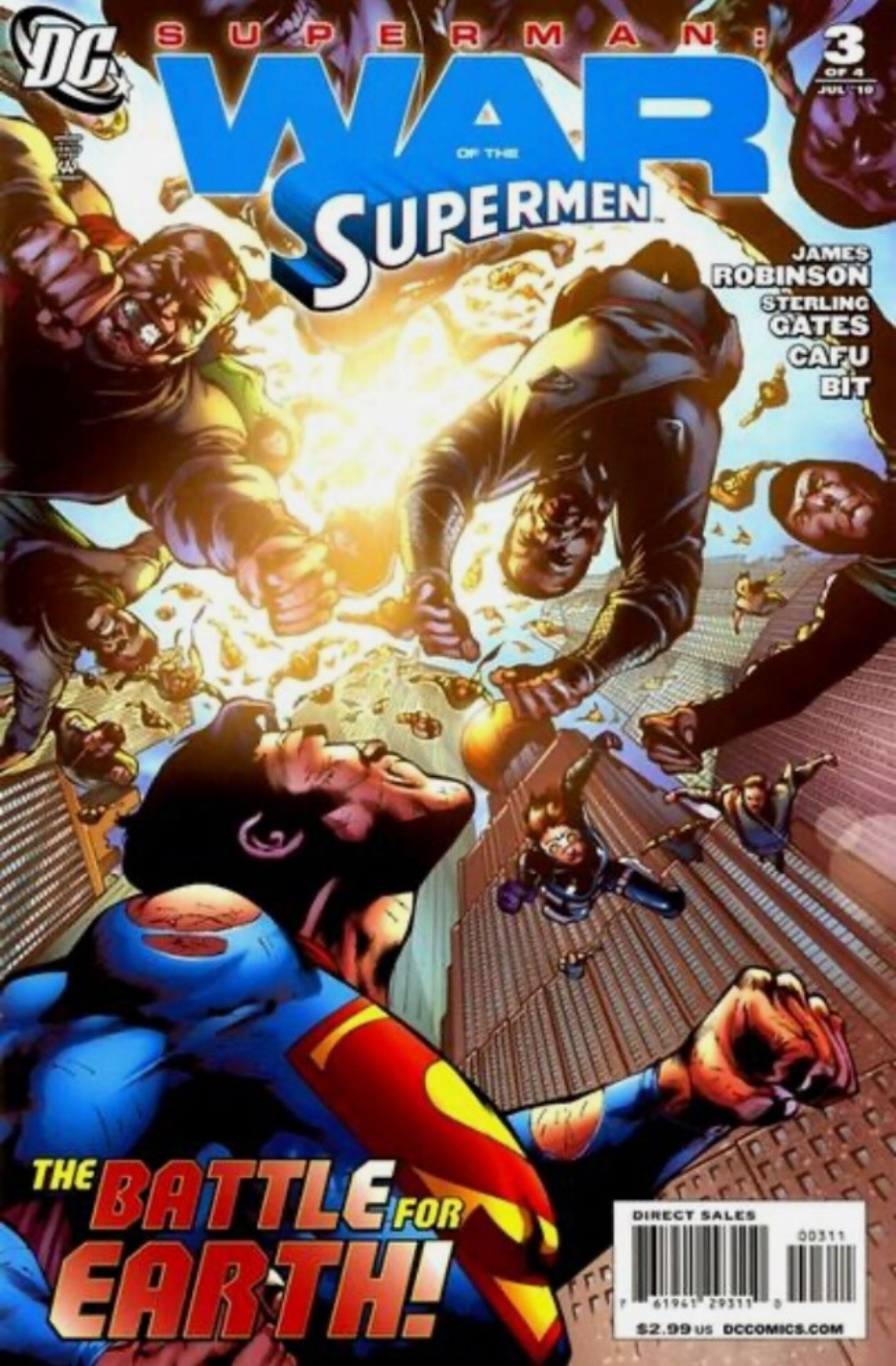 SUPERMAN WAR OF THE SUPERMEN #3 (OF 4) 2010 Superman DC COMICS