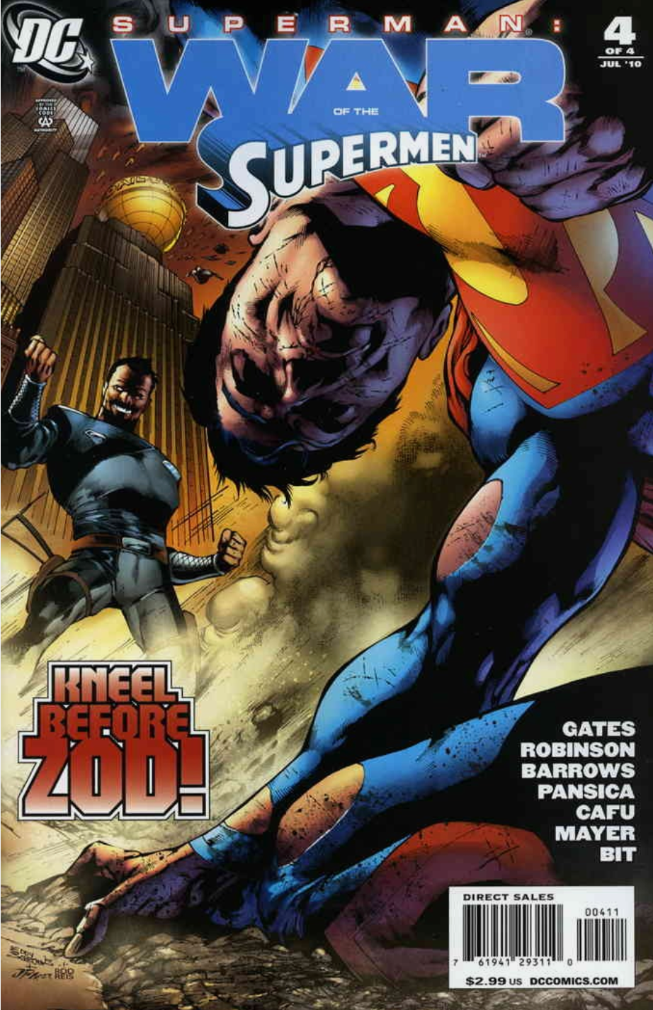 SUPERMAN WAR OF THE SUPERMEN #4 (OF 4) 2010 Superman DC COMICS